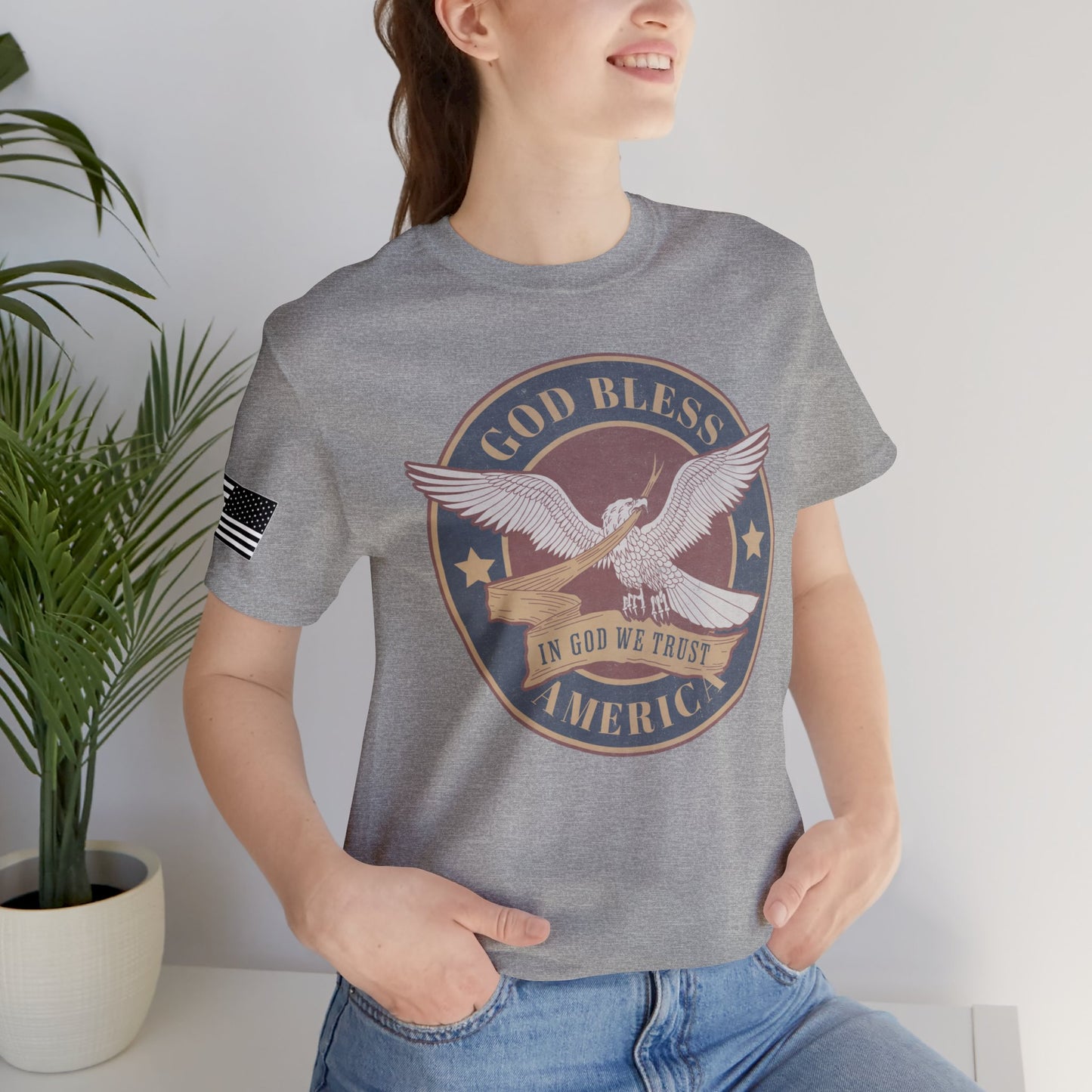 God Bless America Eagle Premium Tee