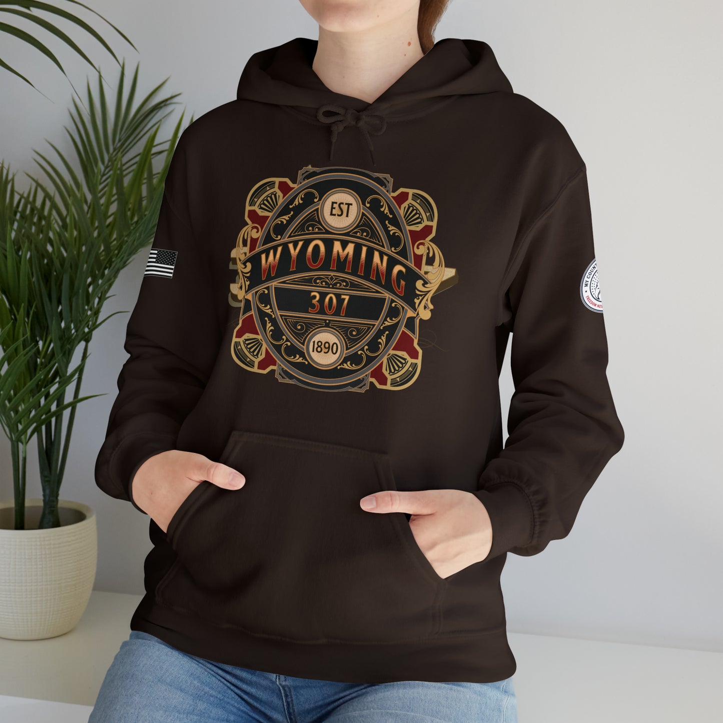 Wyoming 307 Shield Heavy Blend Pullover Hoodie