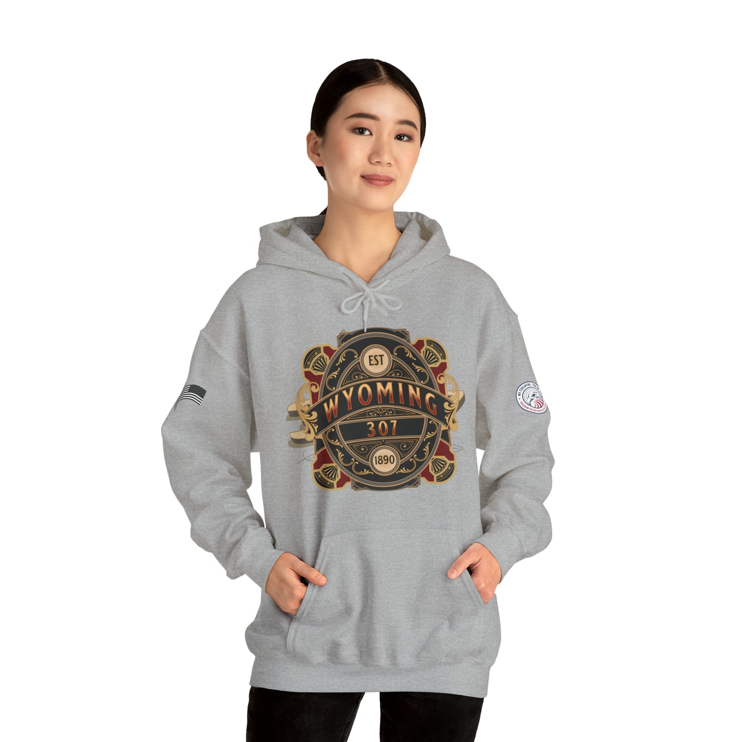 Wyoming 307 Shield Heavy Blend Pullover Hoodie