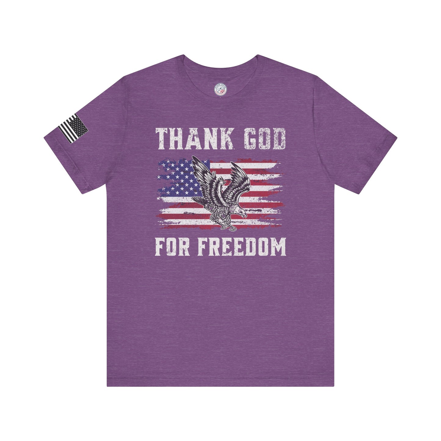 Thank God for Freedom Premium Tee - Front