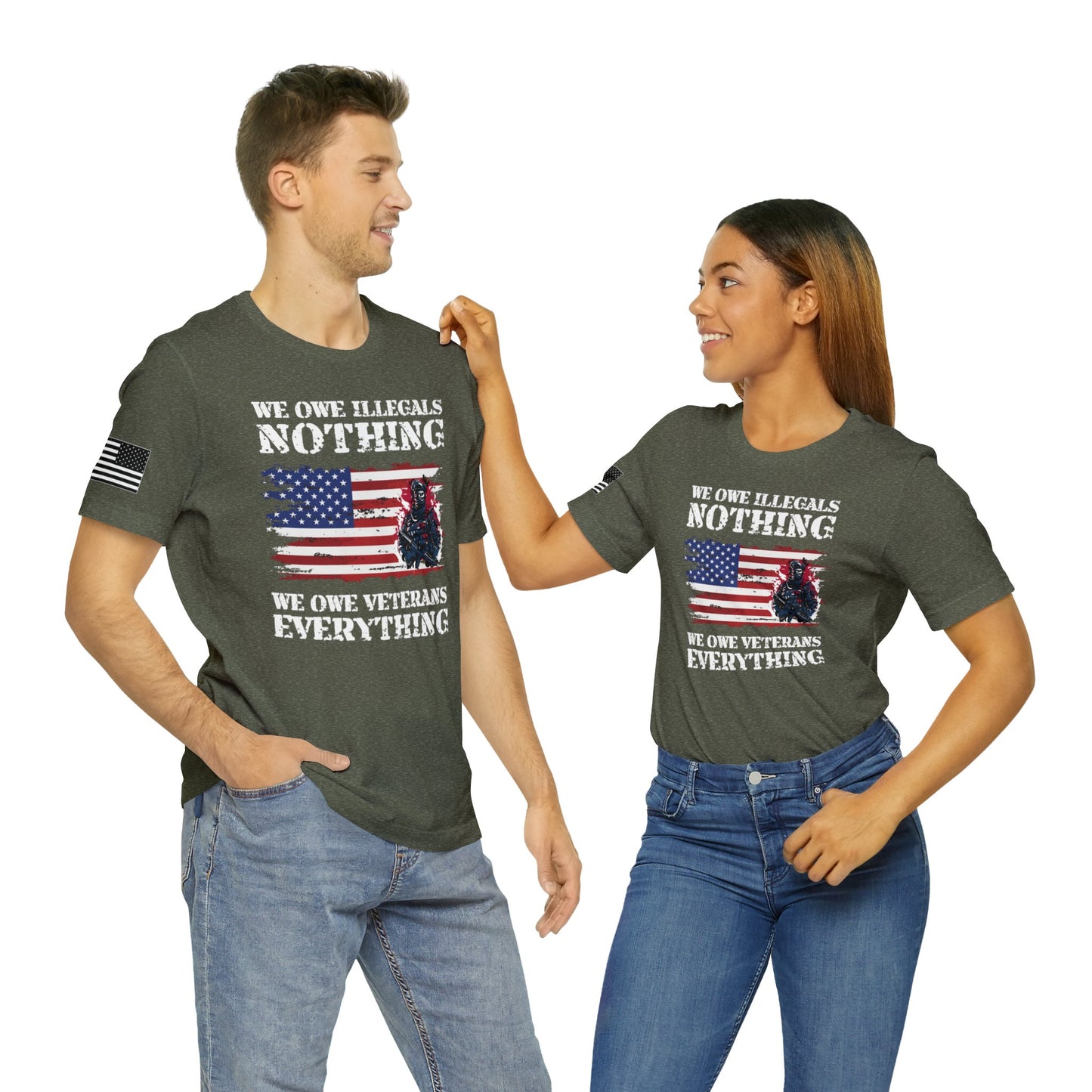 We Owe Illegals Nothing Premium Tee - Front