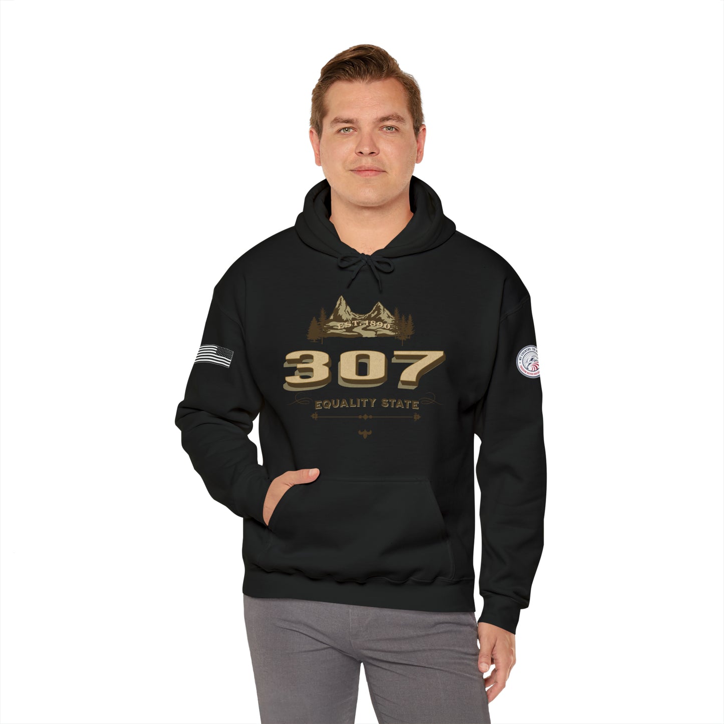 Wyoming 307 Equality State Heavy Blend Pullover Hoodie