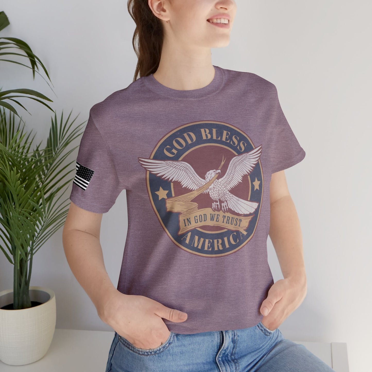 God Bless America Eagle Premium Tee