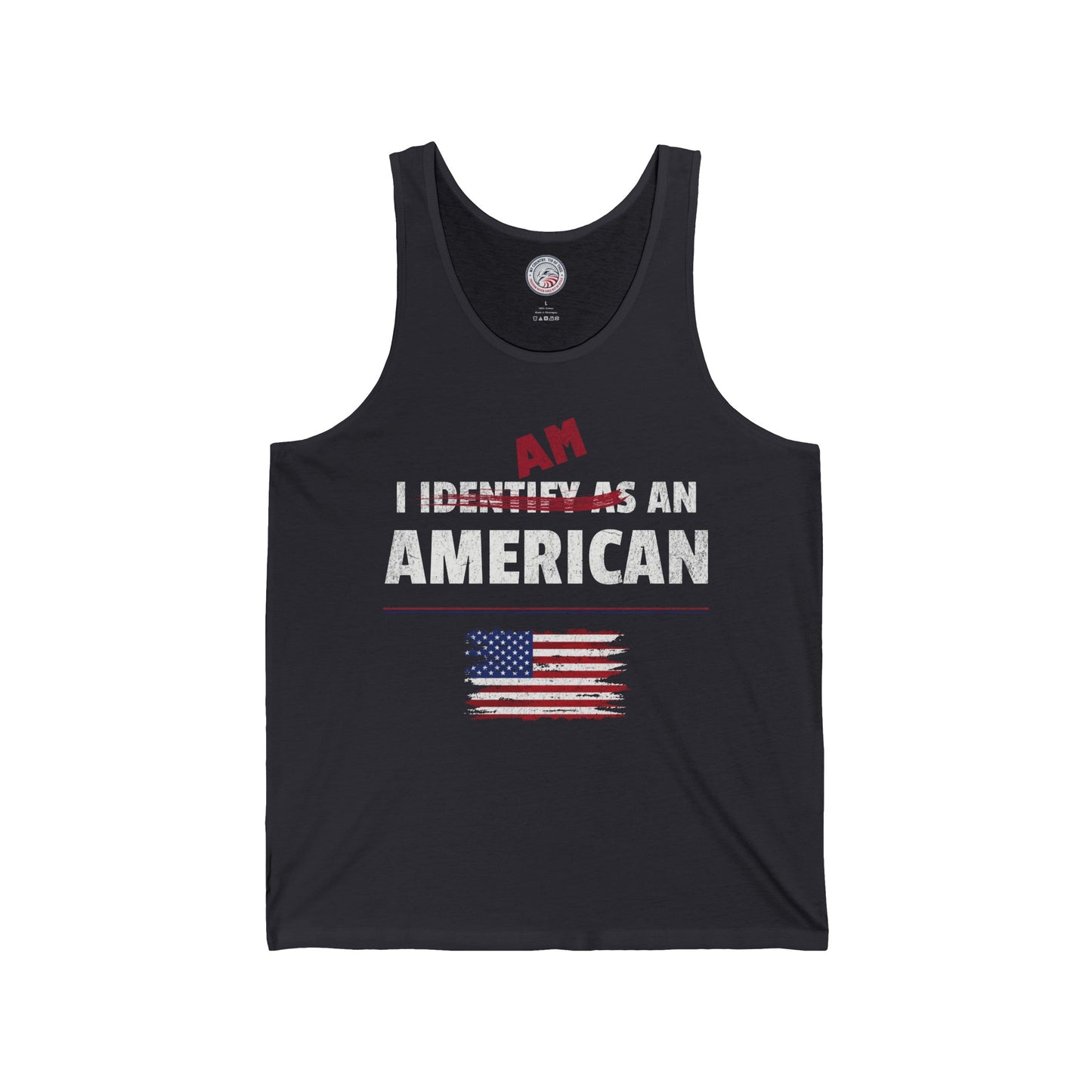 I Identify as an American Jersey Tank