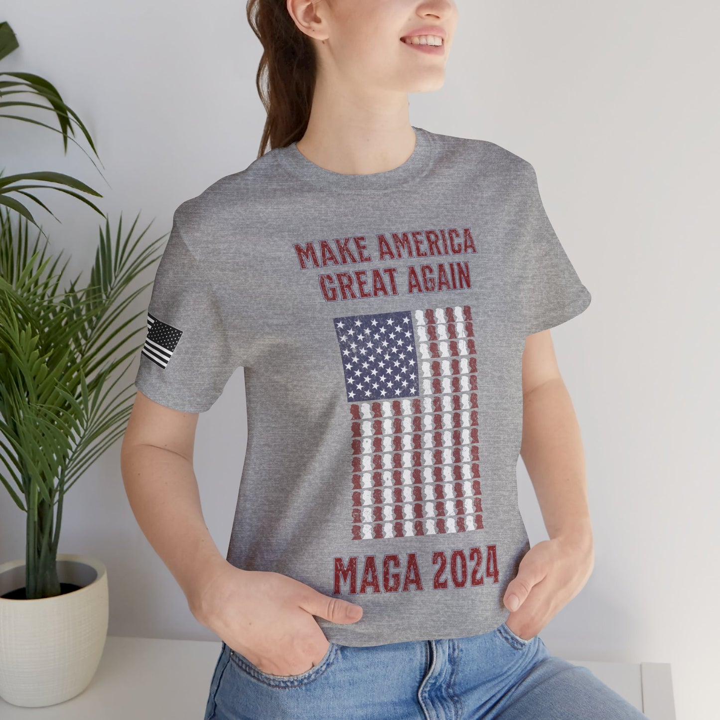 Make America Great Again Trump Flag Premium Tee