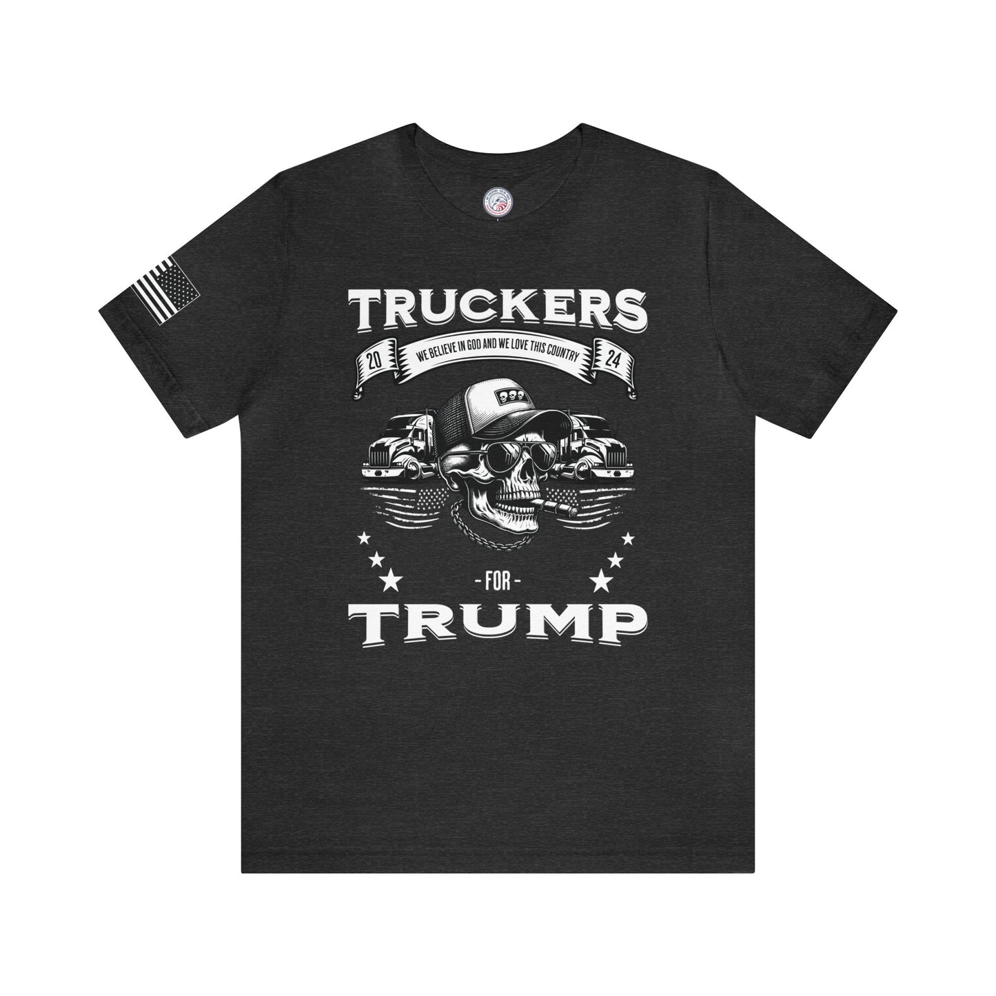 Truckers for Trump Premium Tee - Black and White
