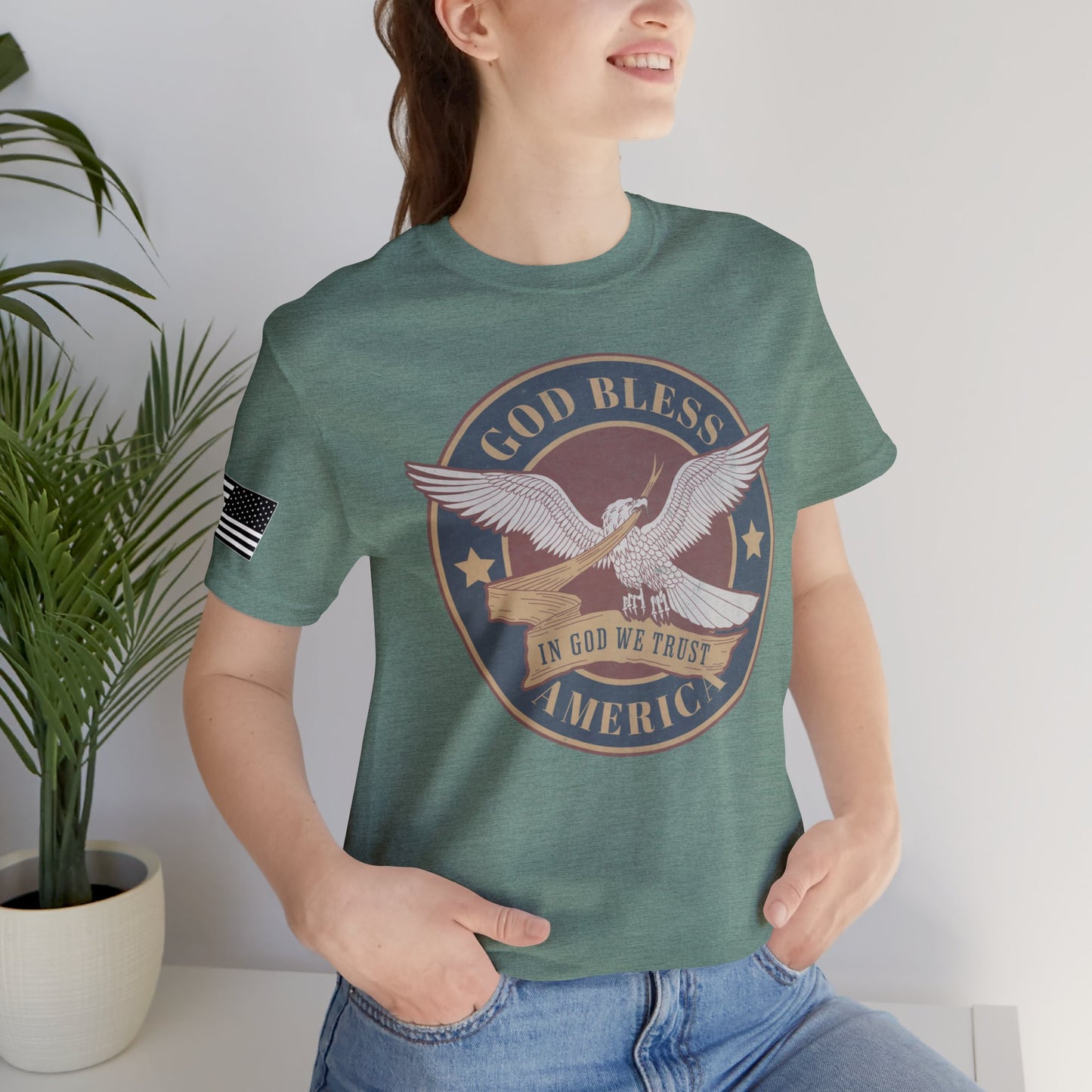 God Bless America Eagle Premium Tee