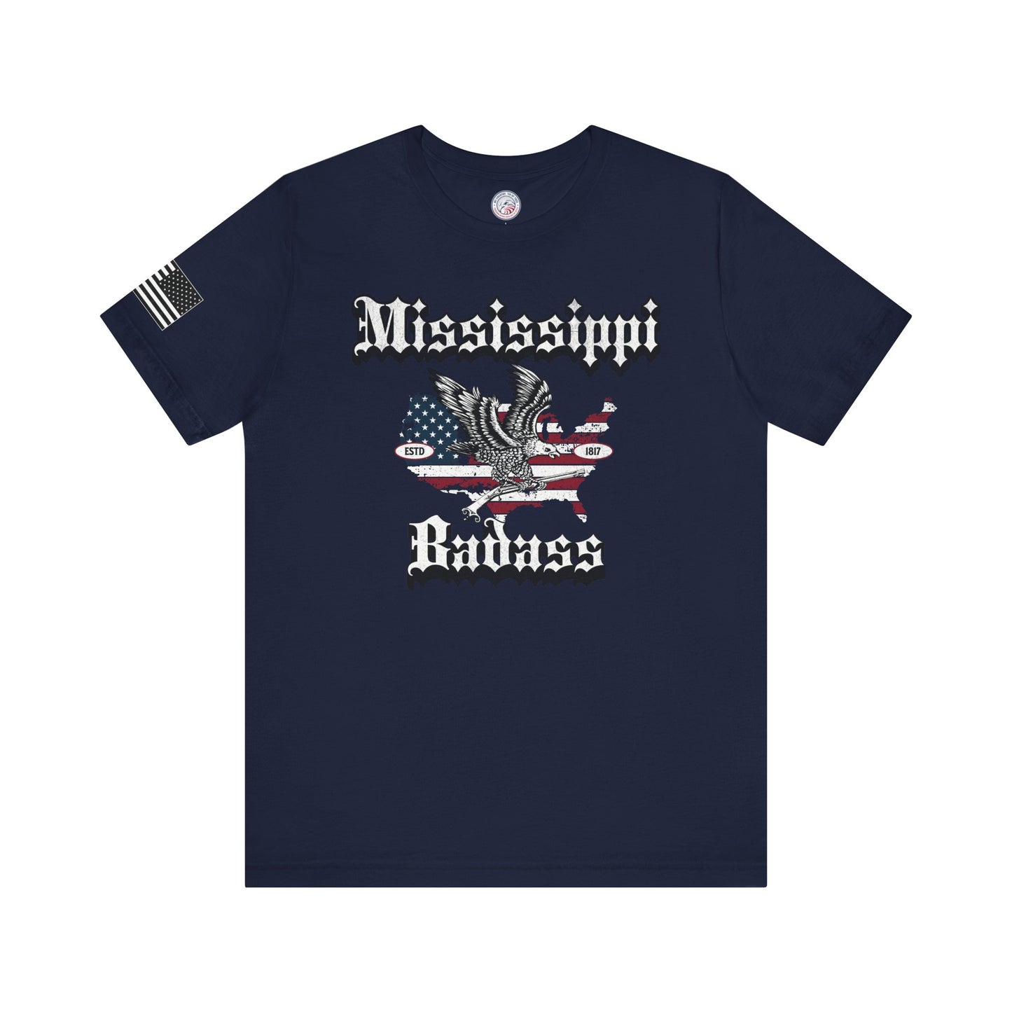 Mississippi Badass Eagle and Flag Premium Tee