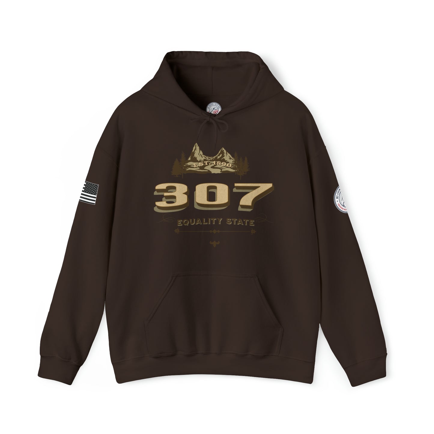 Wyoming 307 Equality State Heavy Blend Pullover Hoodie