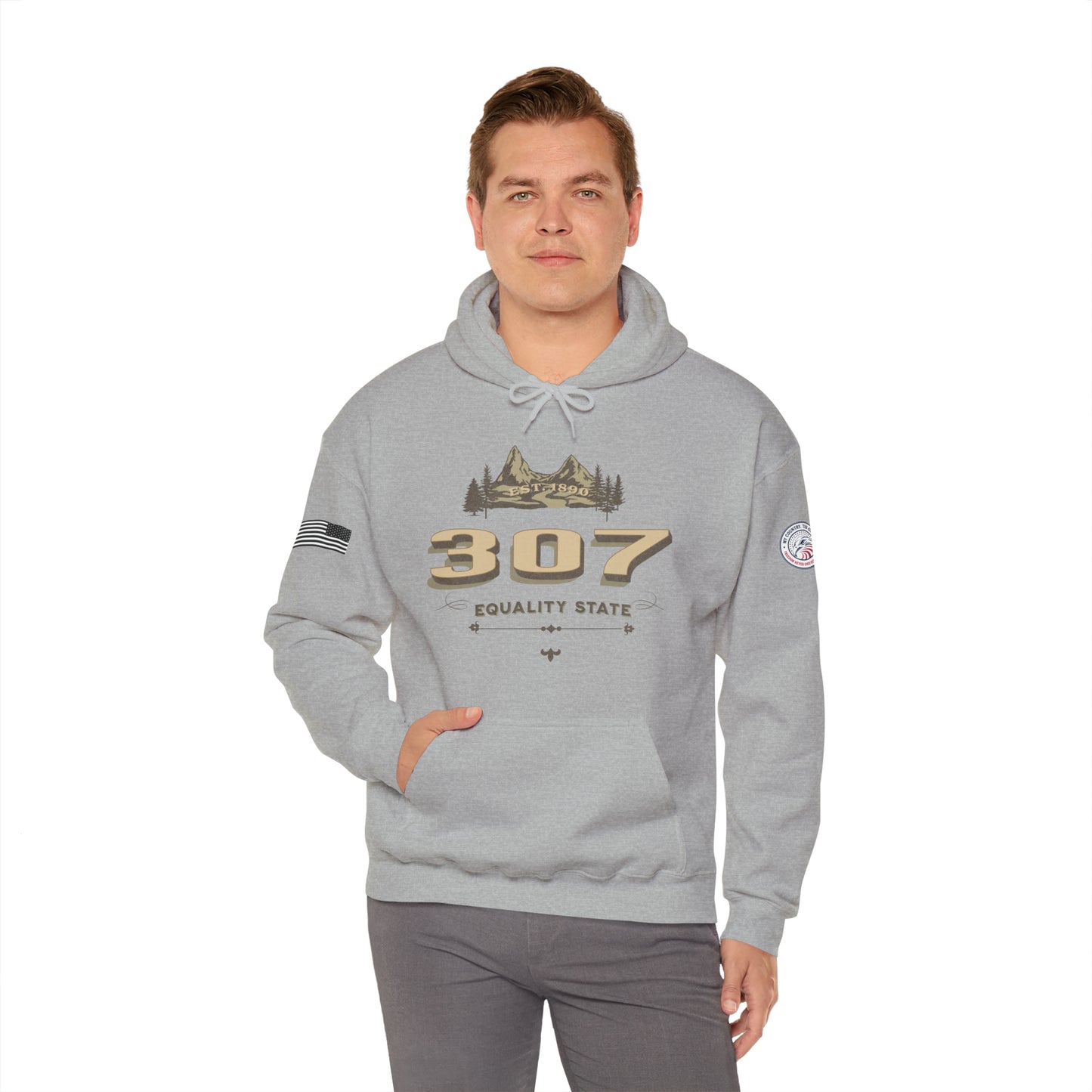 Wyoming 307 Equality State Heavy Blend Pullover Hoodie