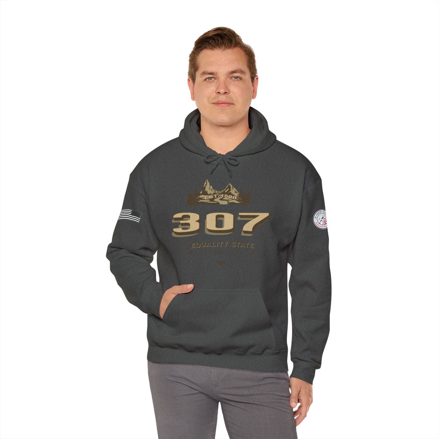 Wyoming 307 Equality State Heavy Blend Pullover Hoodie