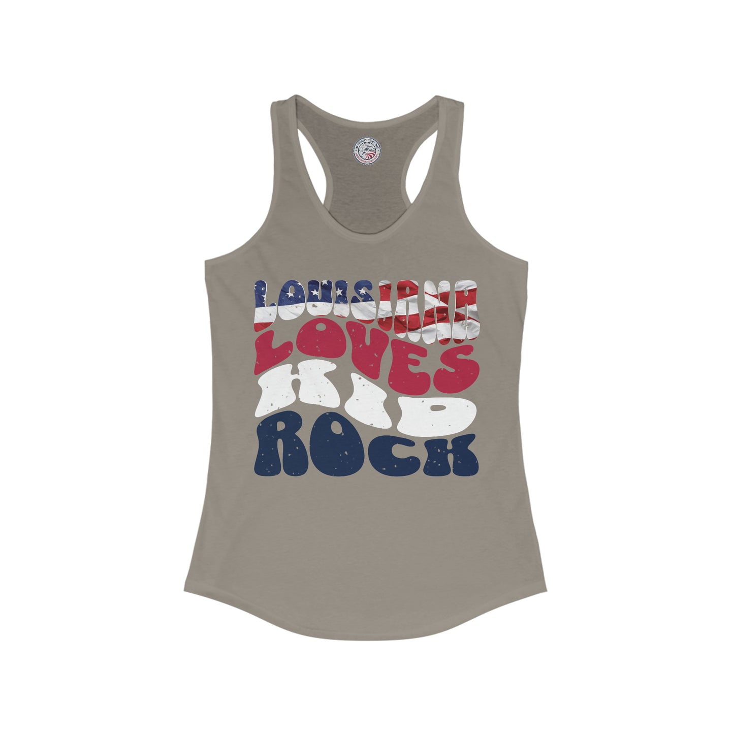 Louisiana Loves Kid Rock Ladies' Slim Fit Racerback Tank