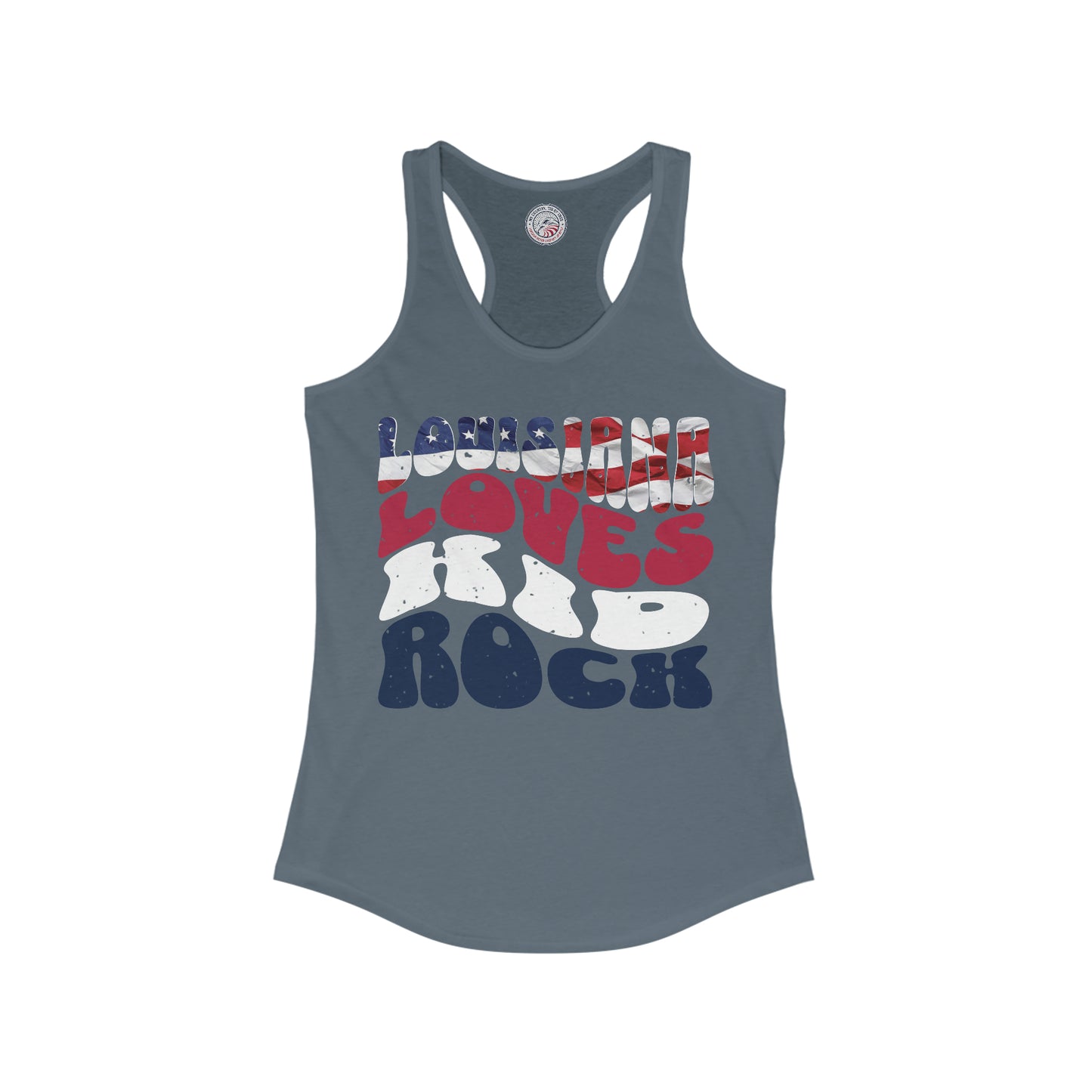 Louisiana Loves Kid Rock Ladies' Slim Fit Racerback Tank