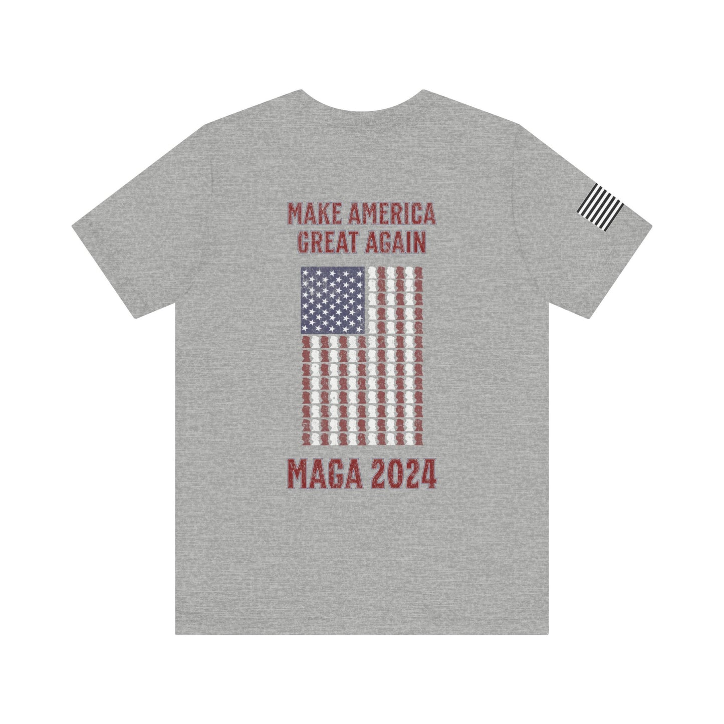 Make America Great Again Trump Flag Premium Tee - Back