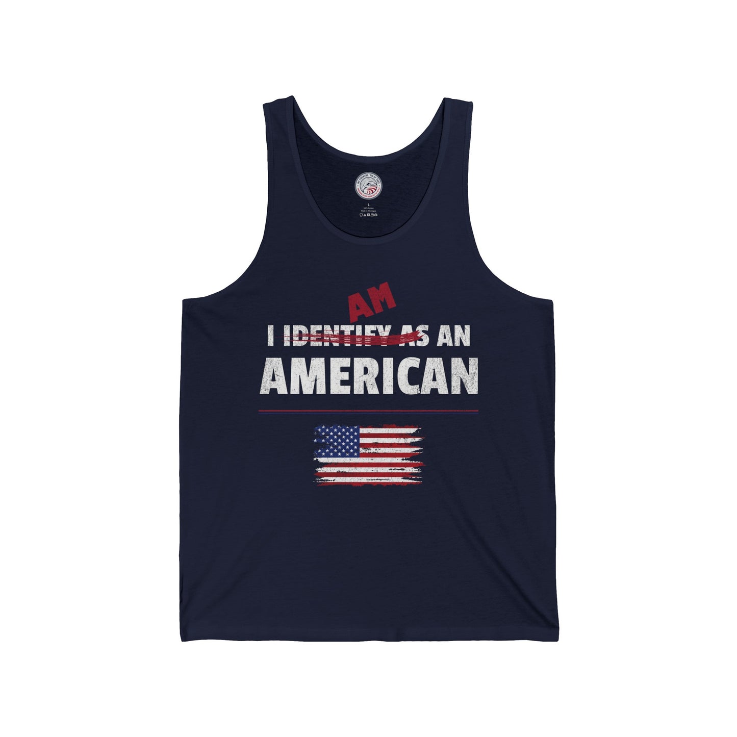 I Identify as an American Jersey Tank