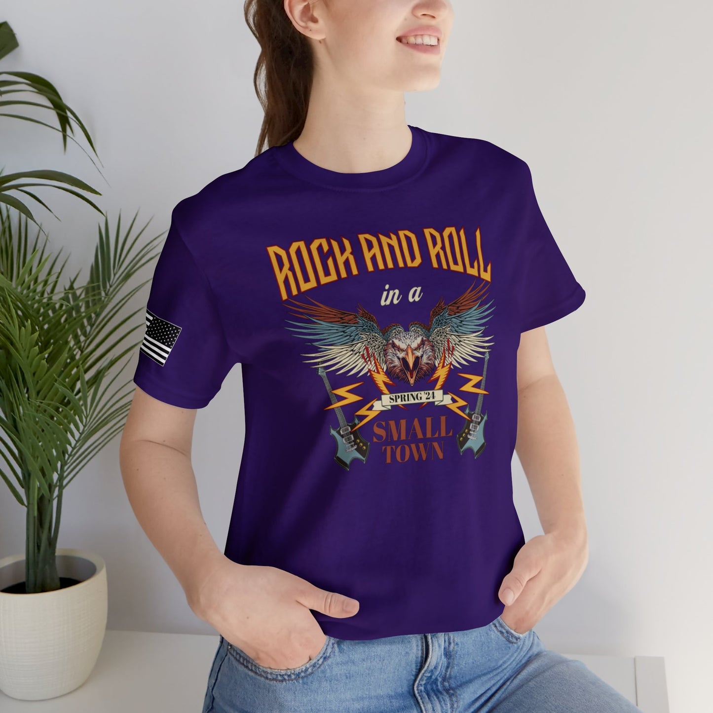 Rock and Roll in a Small Town Premium Tee