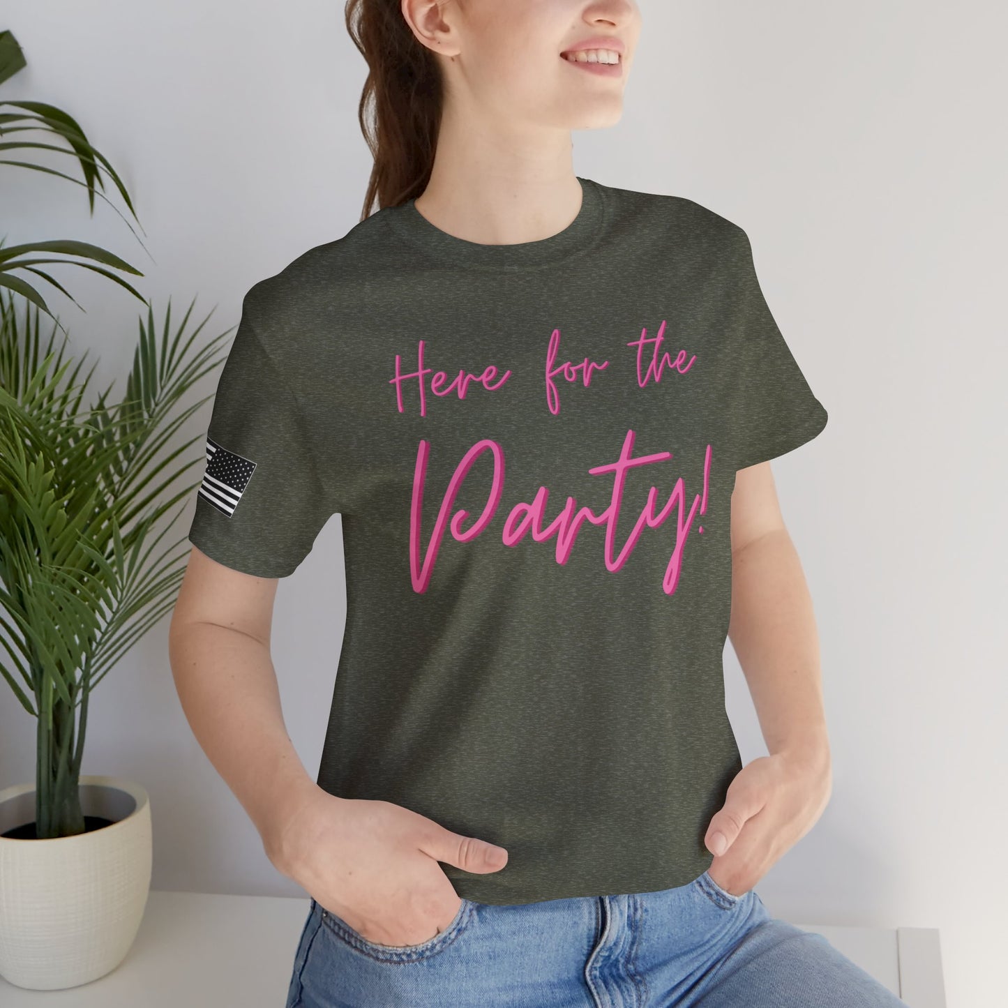 Here for the Party Script Premium Tee