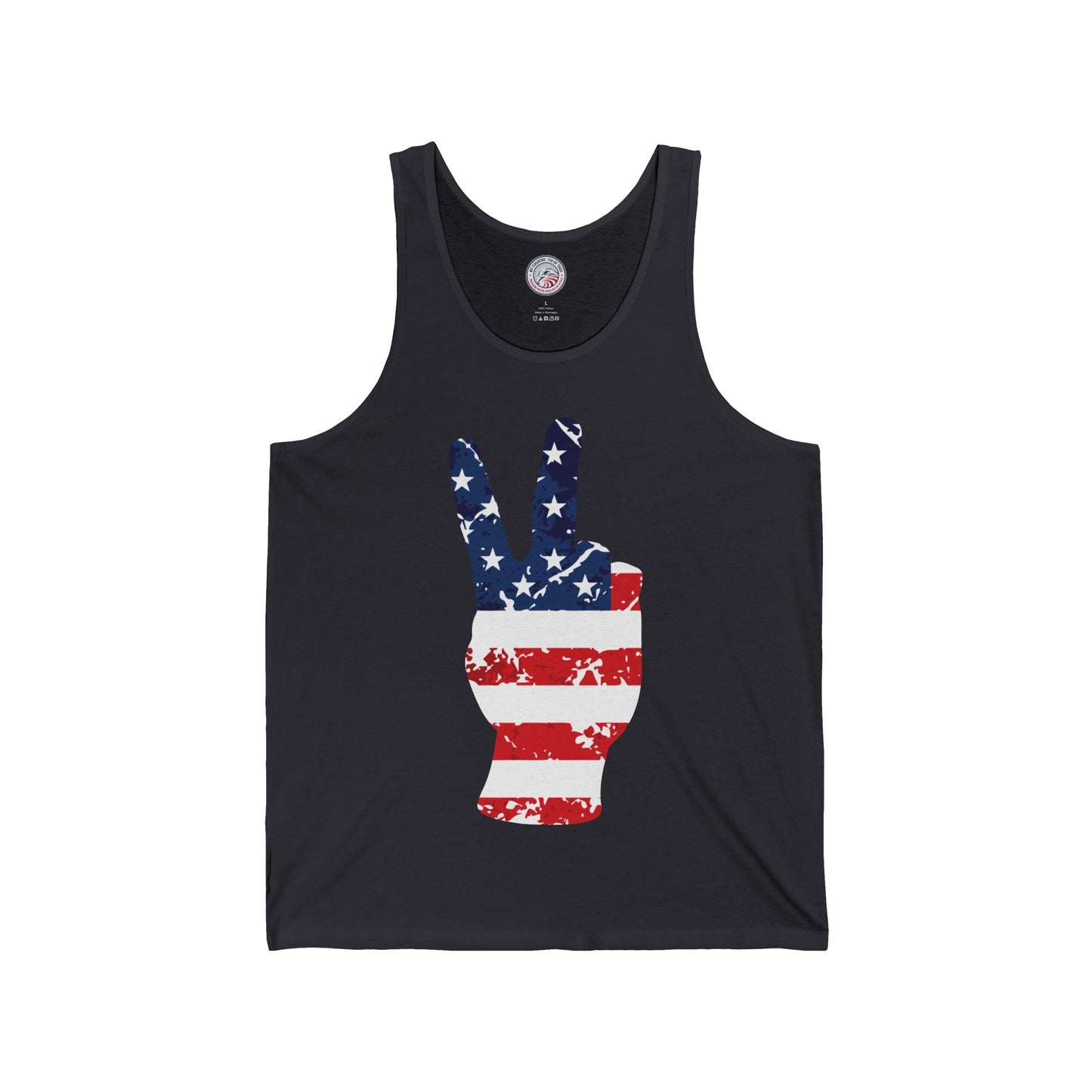 Peaceful Patriot - Flag Jersey Tank