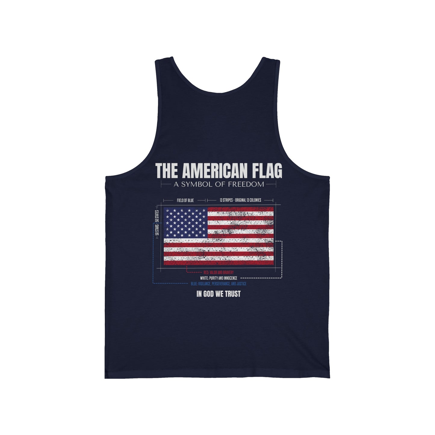 A Symbol of Freedom Jersey Tank - Back
