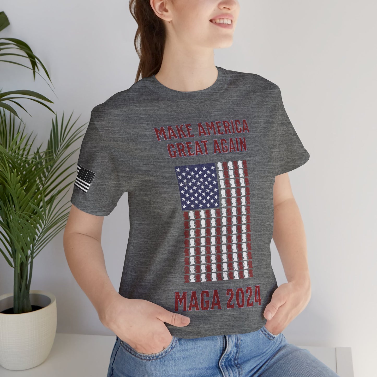 Make America Great Again Trump Flag Premium Tee