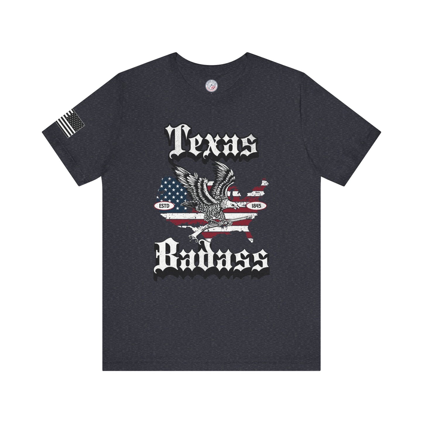 Texas Badass Eagle and Flag Premium Tee