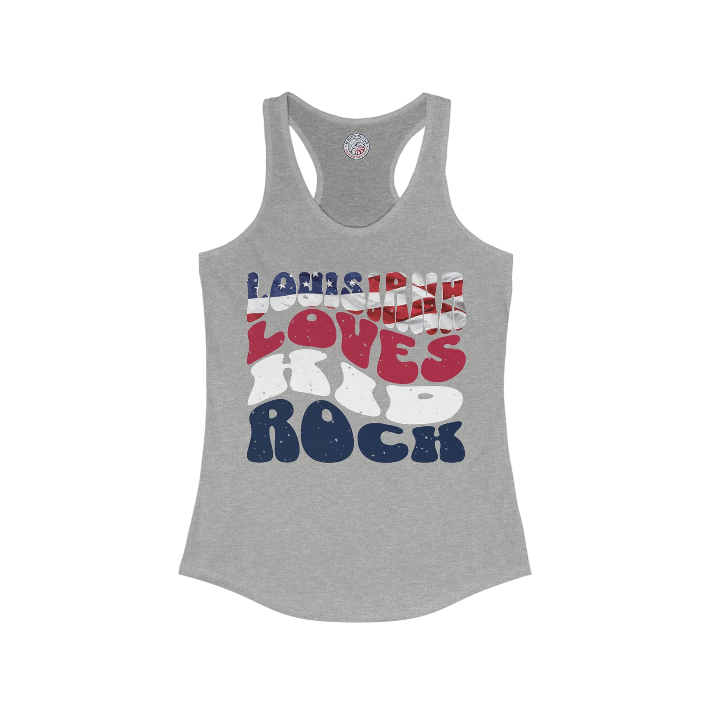 Louisiana Loves Kid Rock Ladies' Slim Fit Racerback Tank