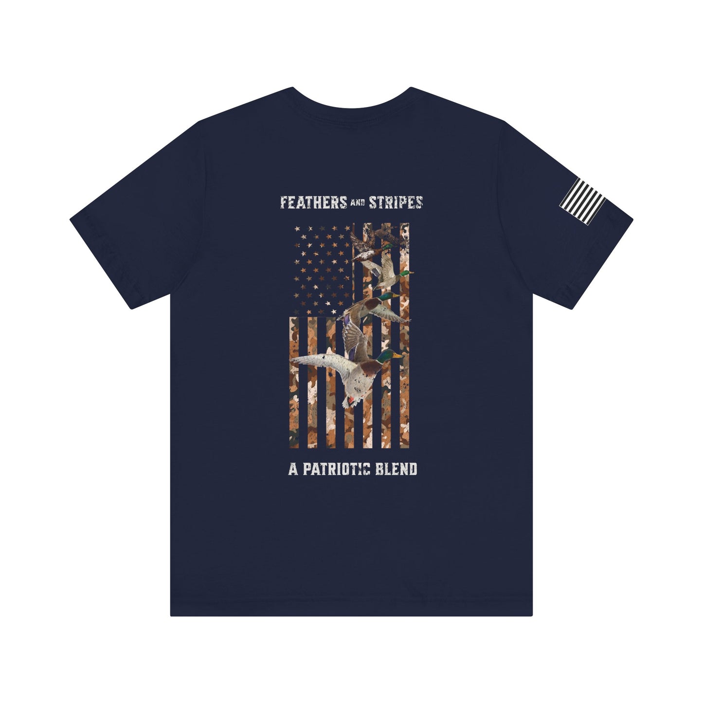 Patriotic Flock Feathers and Stripes Premium Tee