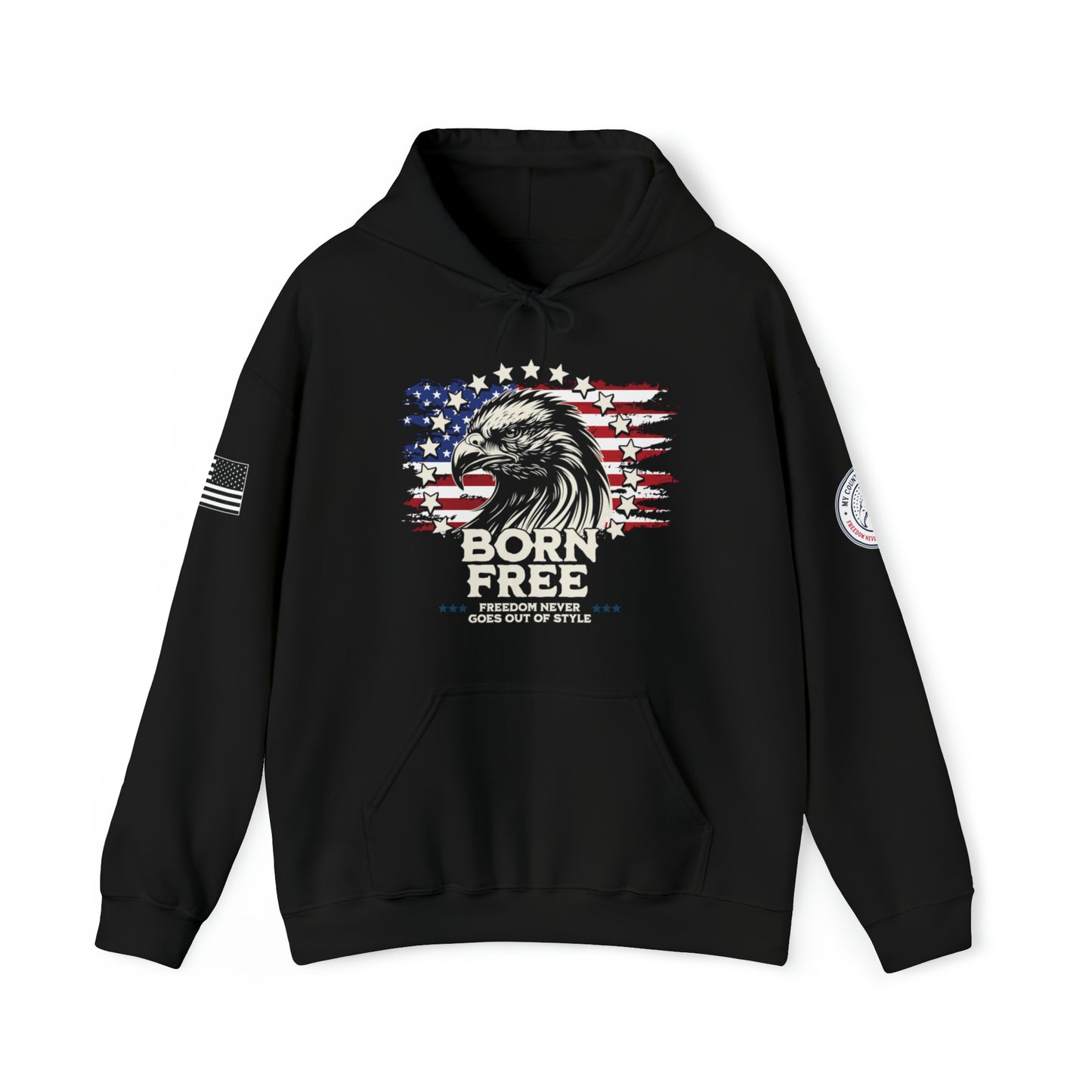 Born Free - Freedom Never Goes Out of Style Heavy Blend Pullover Hoodie