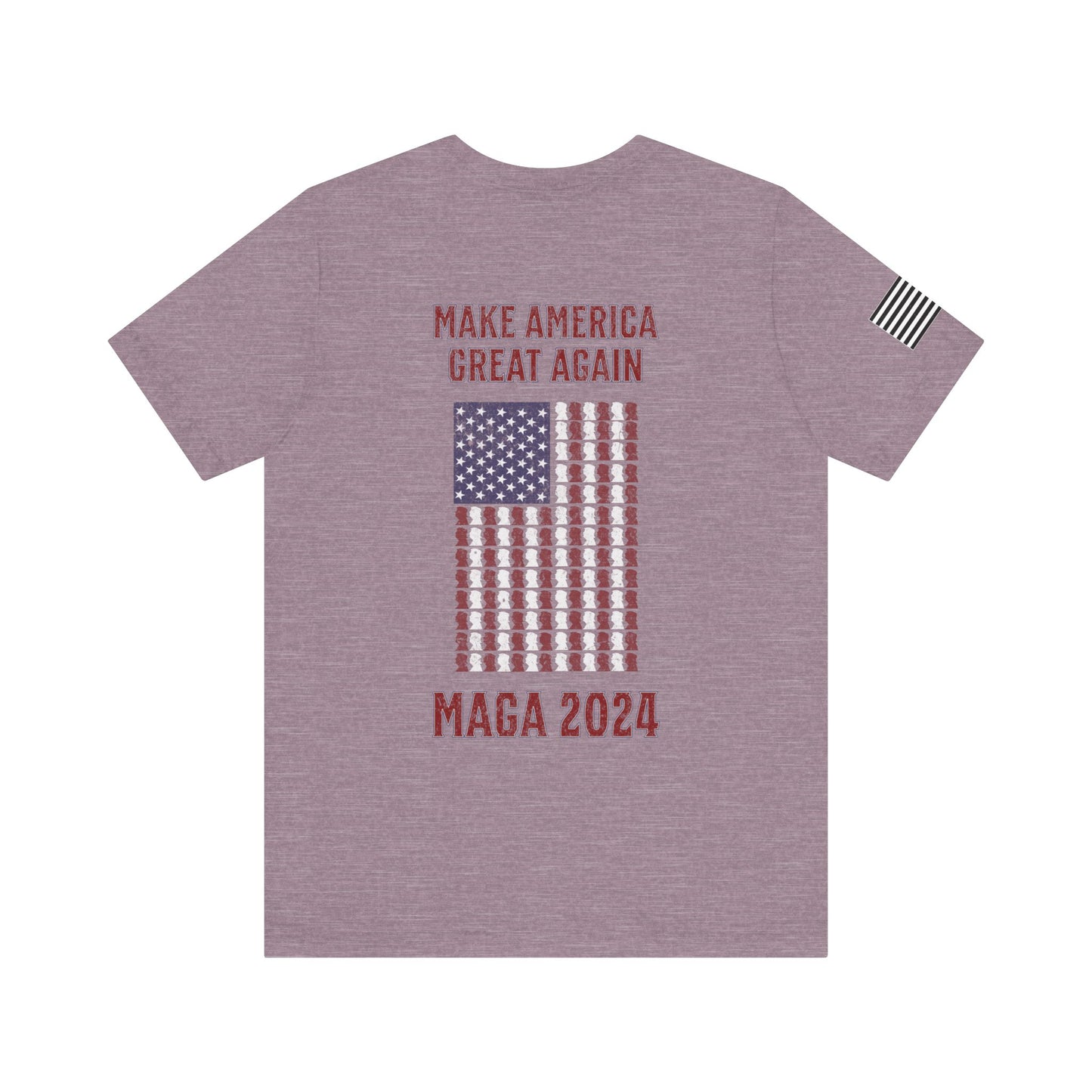 Make America Great Again Trump Flag Premium Tee - Back