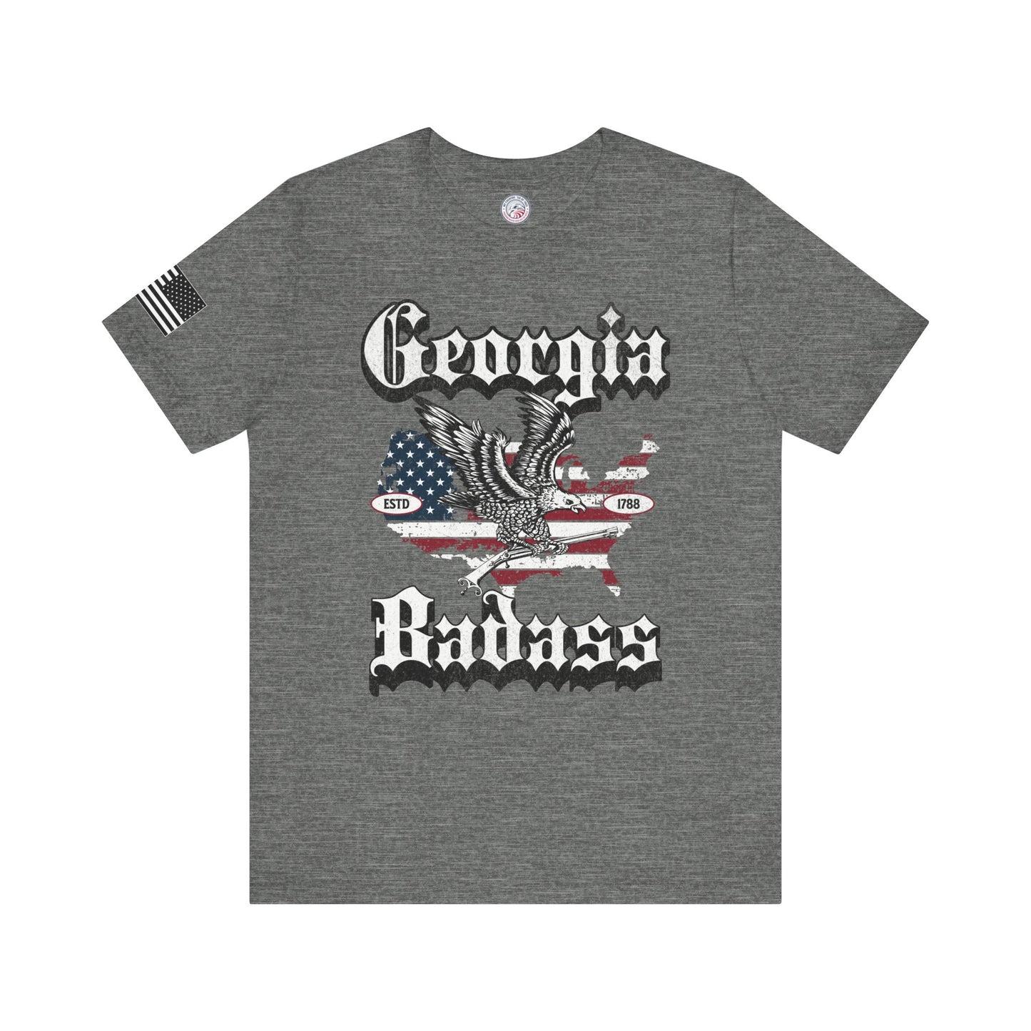 Georgia Badass Eagle and Flag Premium Tee