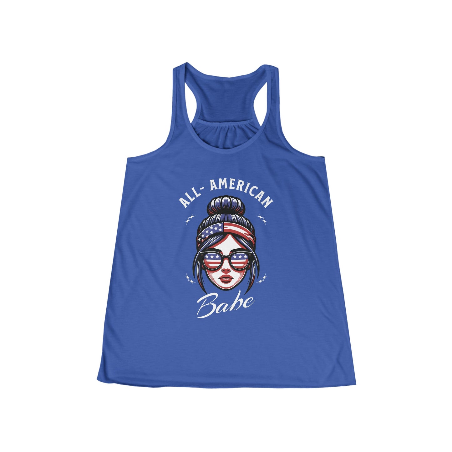 All-American Babe Ladies' Flowy Racerback Tank