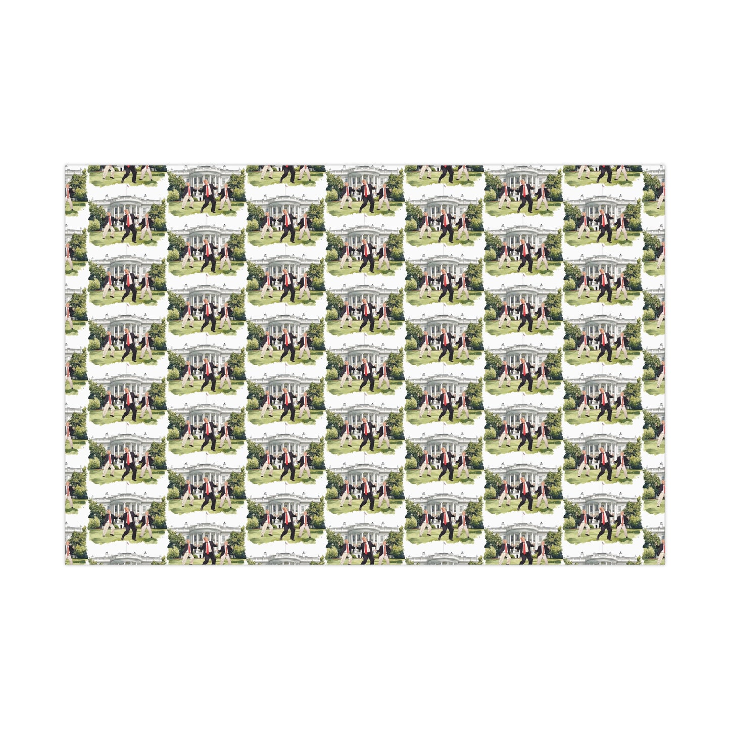 Trump Dancing at the White House Wrapping Paper