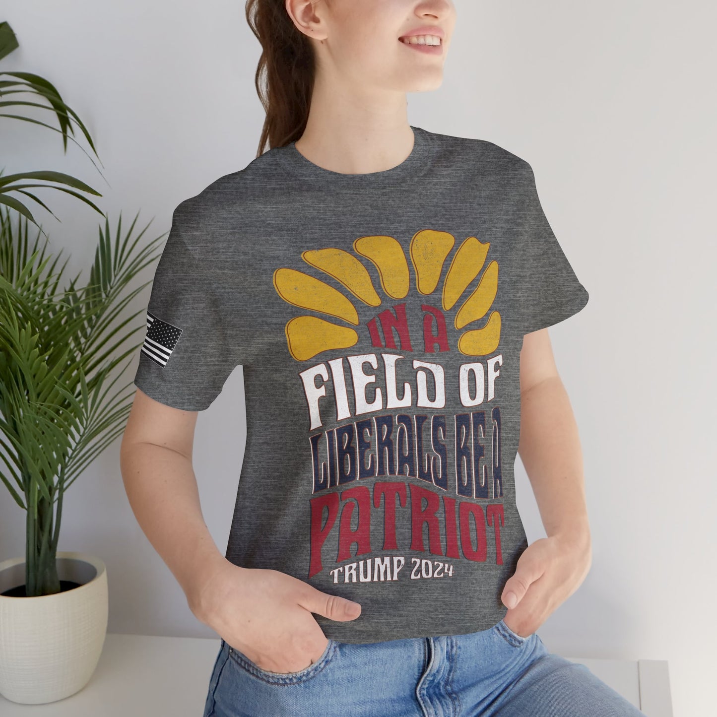 In a Field of Liberals Be a Patriot Premium Tee