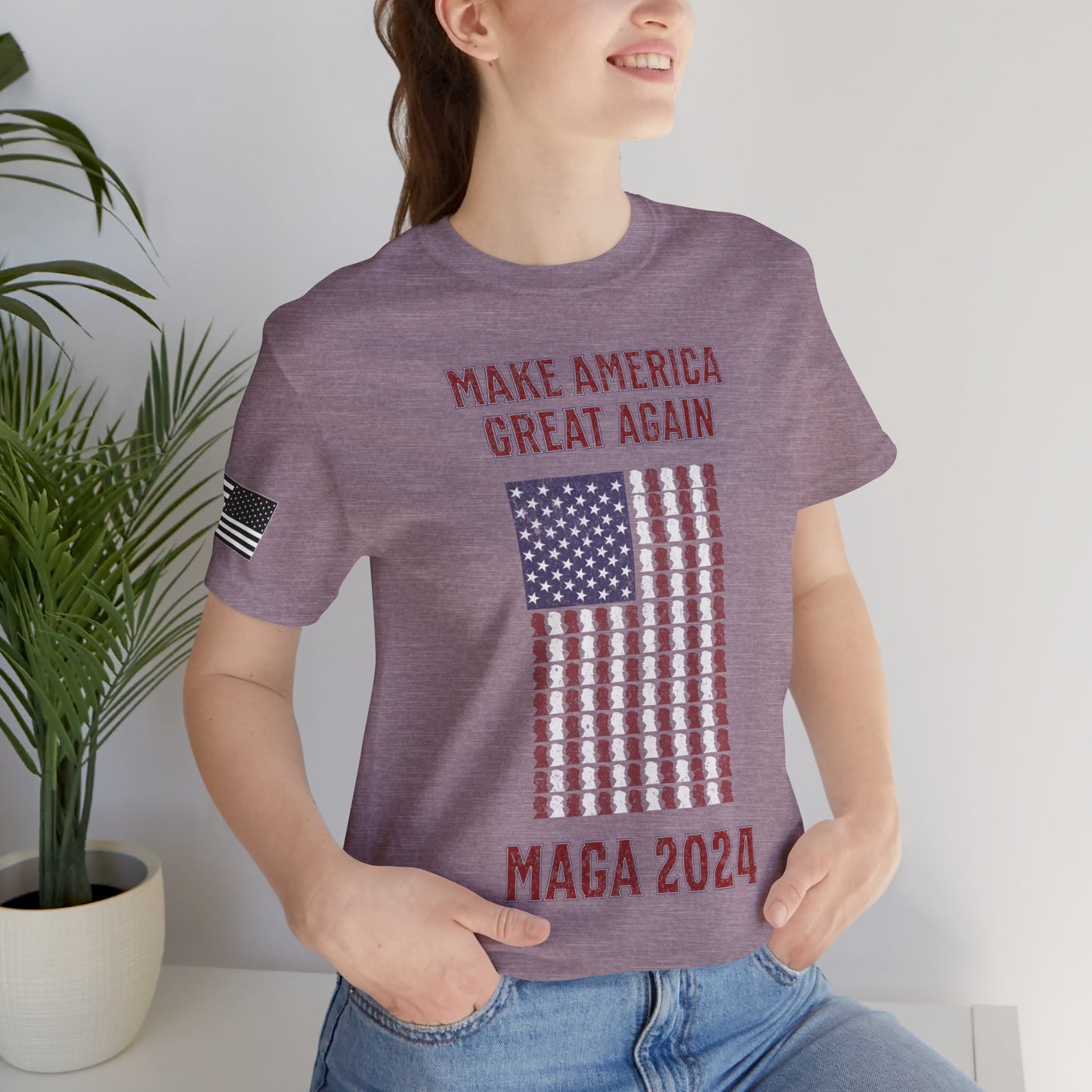 Make America Great Again Trump Flag Premium Tee