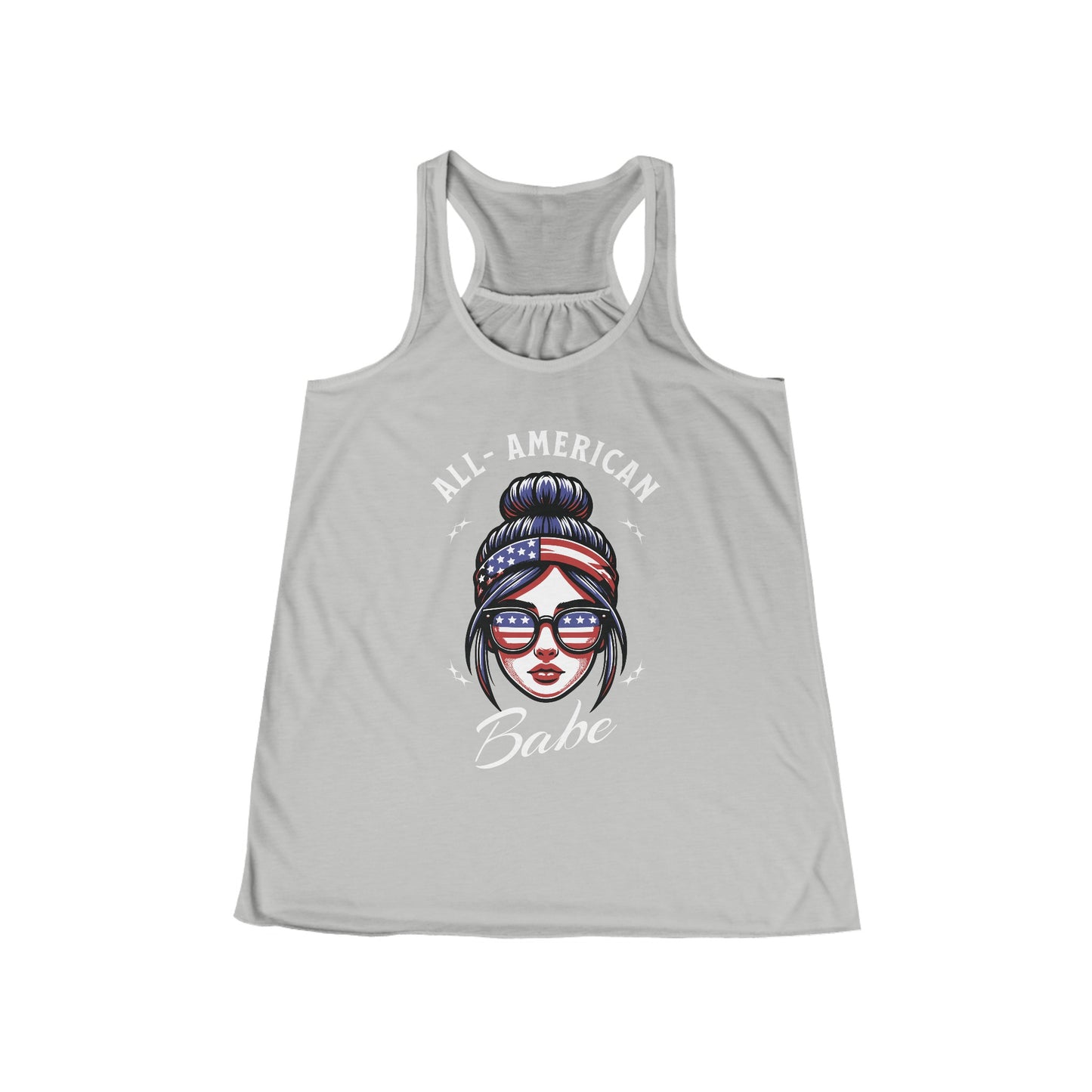 All-American Babe Ladies' Flowy Racerback Tank