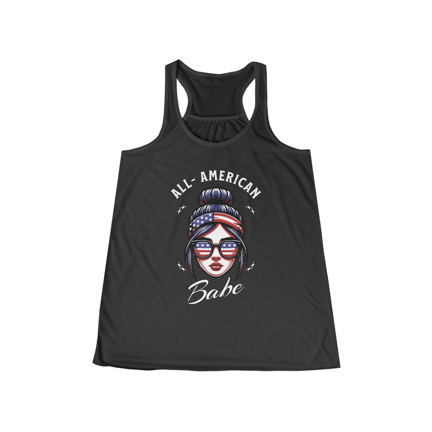 All-American Babe Ladies' Flowy Racerback Tank