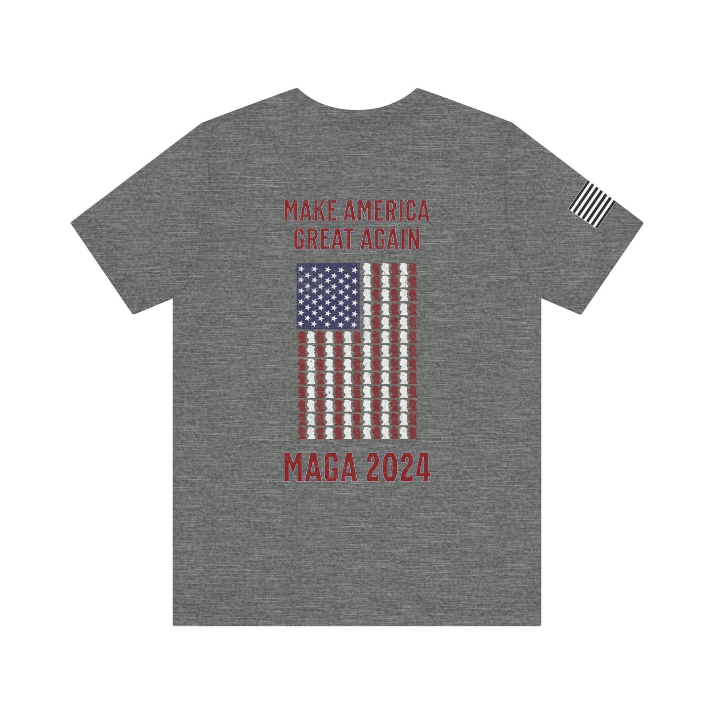 Make America Great Again Trump Flag Premium Tee - Back