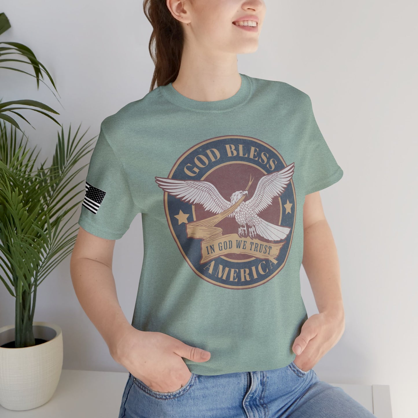 God Bless America Eagle Premium Tee
