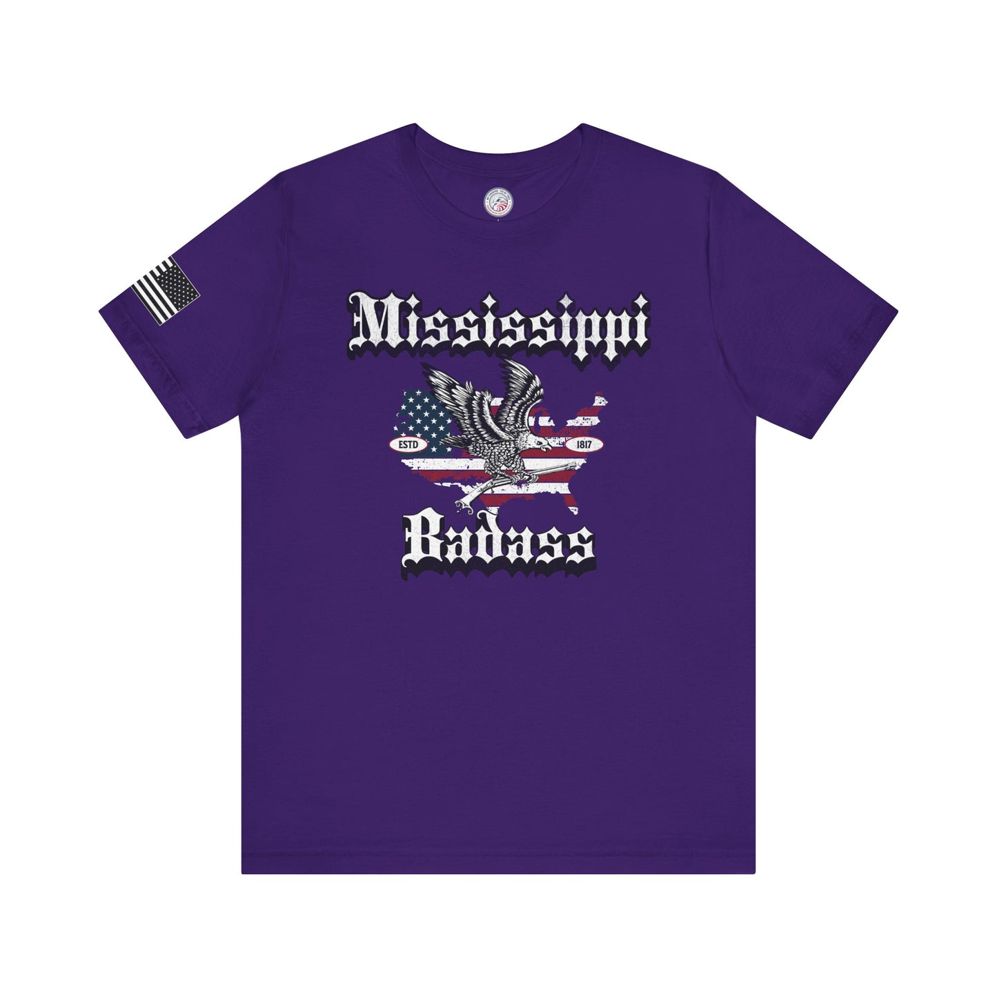 Mississippi Badass Eagle and Flag Premium Tee