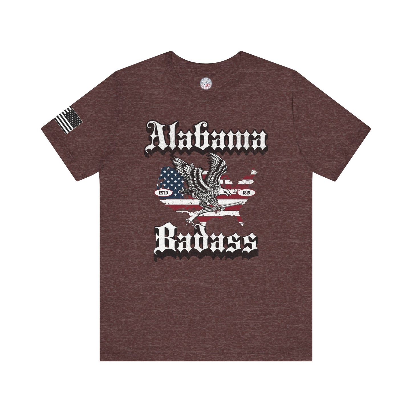 Alabama Badass Eagle and Flag Premium Tee
