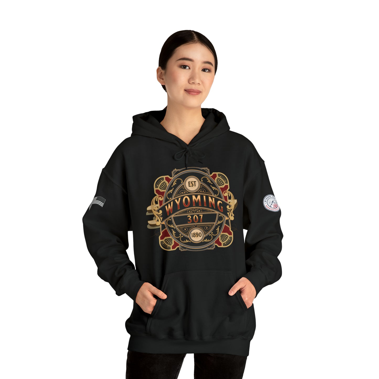 Wyoming 307 Shield Heavy Blend Pullover Hoodie