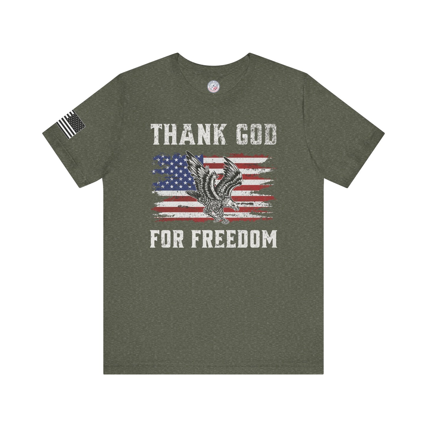 Thank God for Freedom Premium Tee - Front