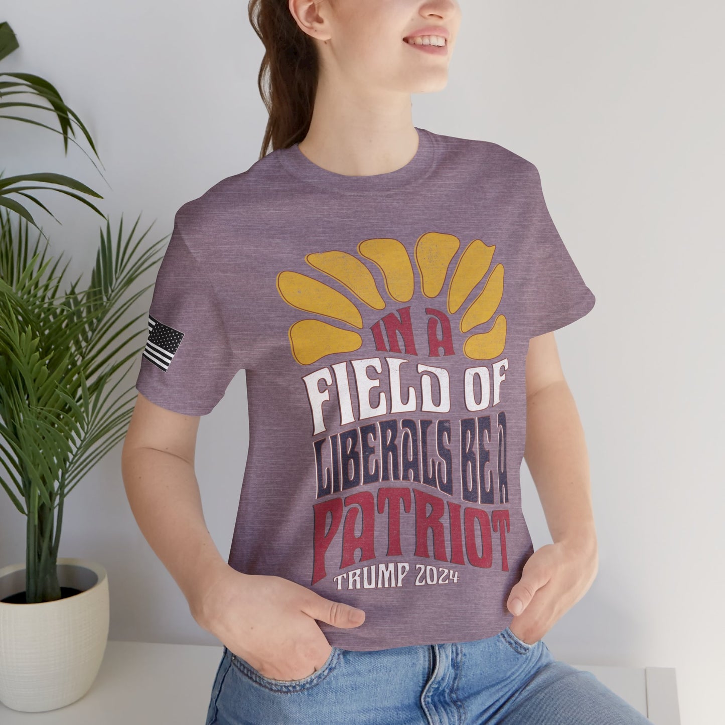 In a Field of Liberals Be a Patriot Premium Tee