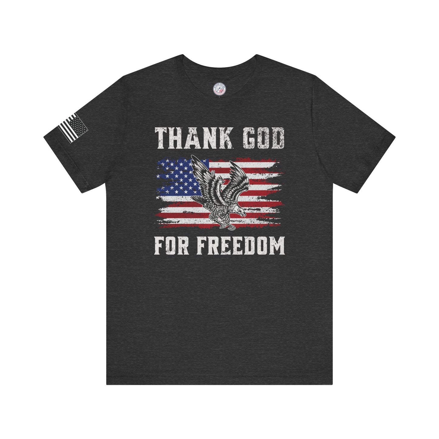 Thank God for Freedom Premium Tee - Front