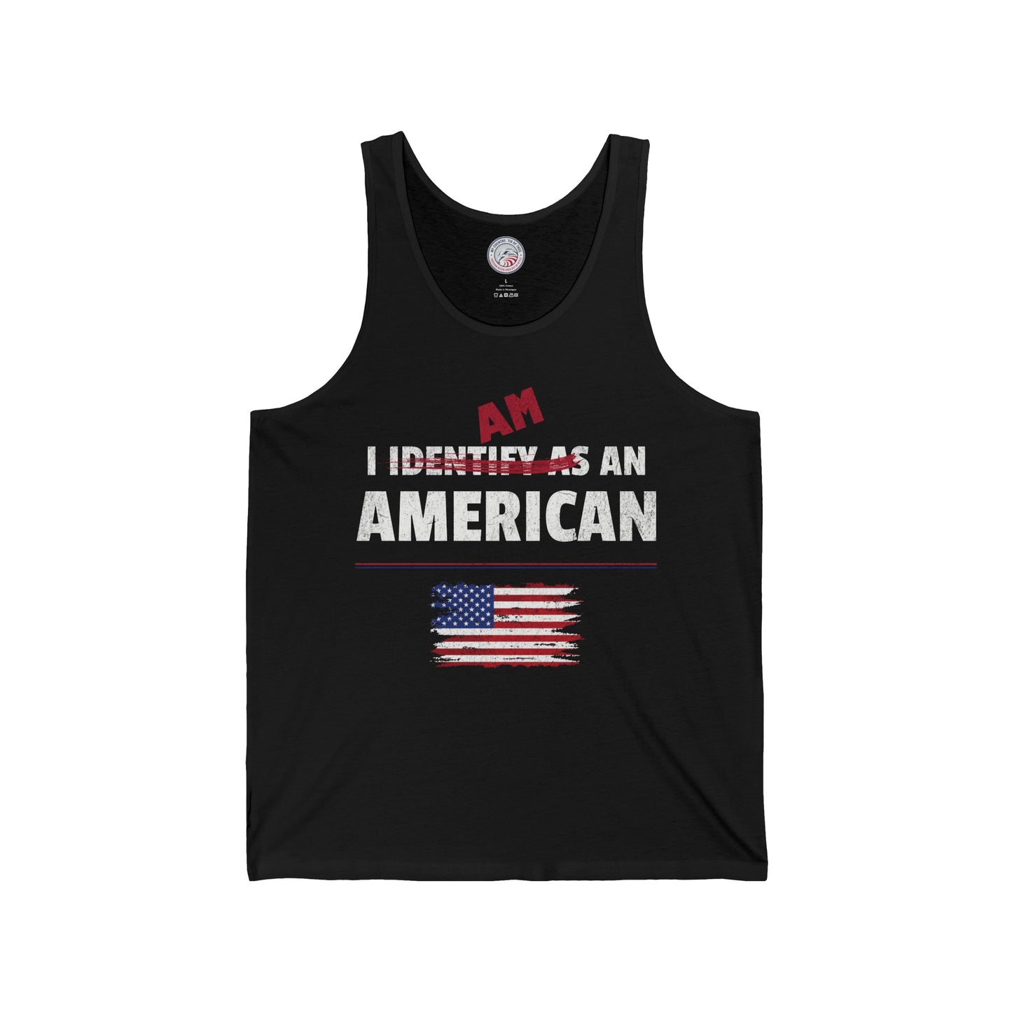 I Identify as an American Jersey Tank