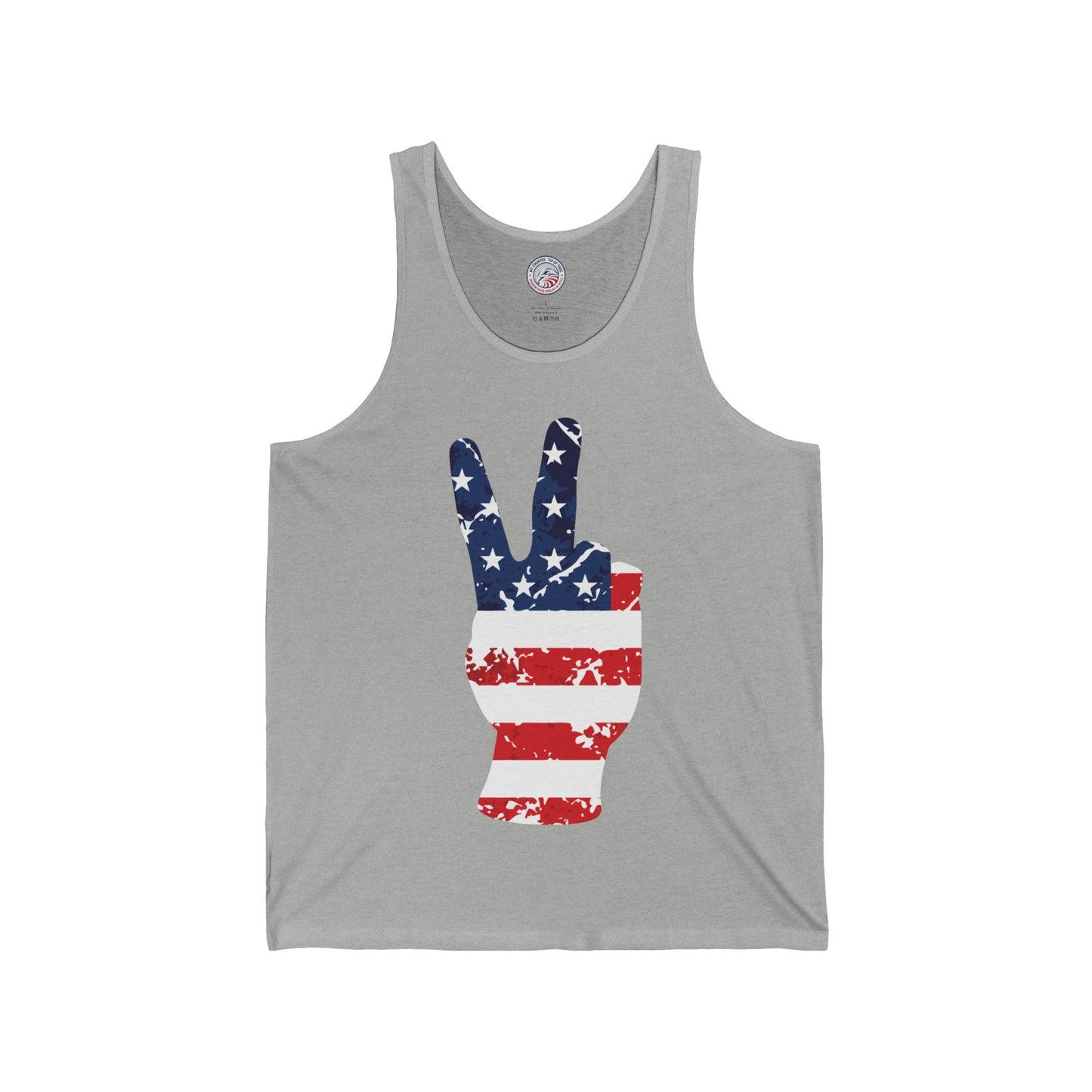 Peaceful Patriot - Flag Jersey Tank