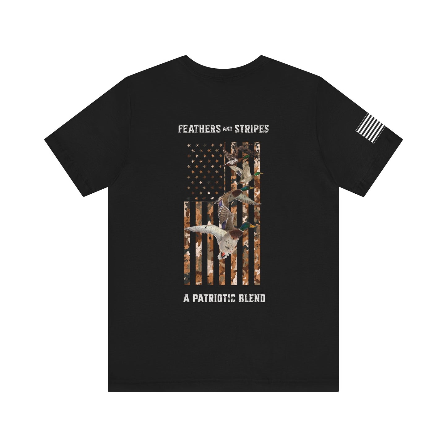 Patriotic Flock Feathers and Stripes Premium Tee