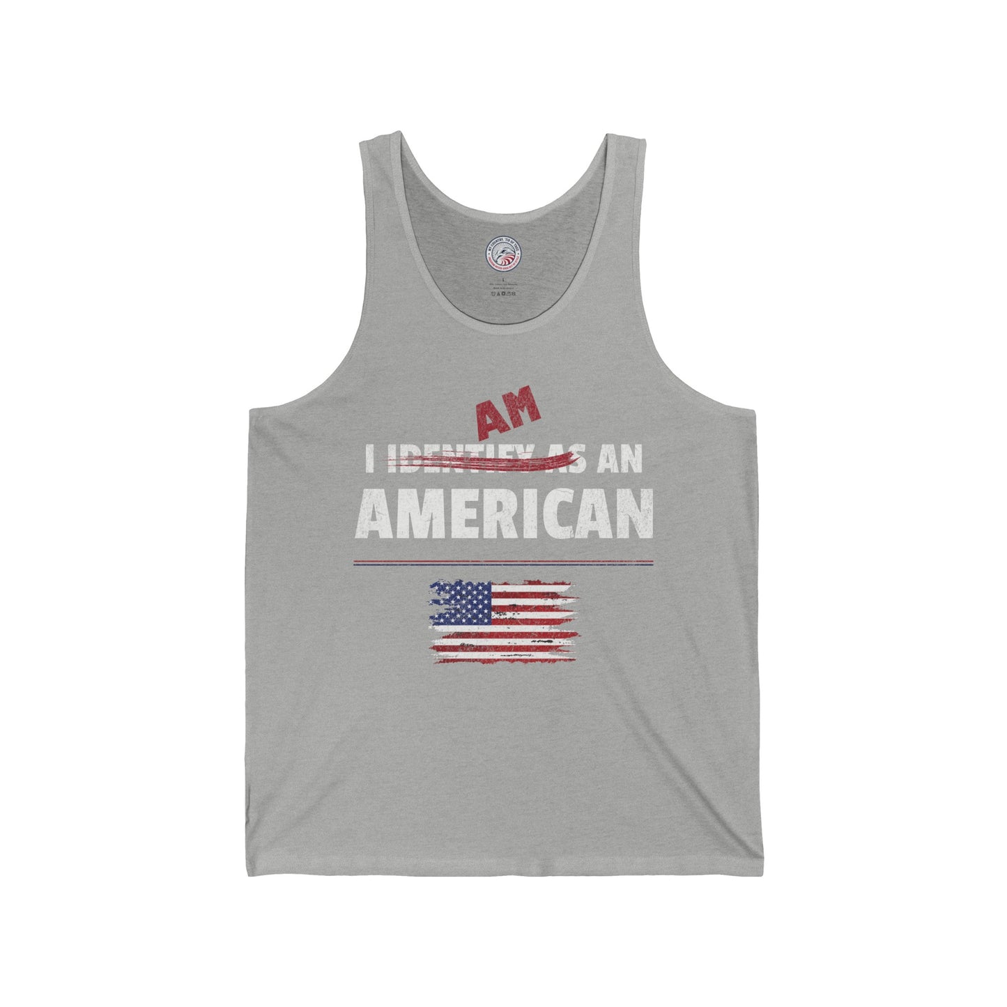 I Identify as an American Jersey Tank