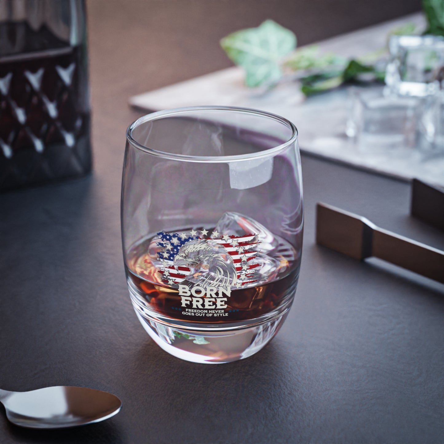 Born Free - Freedom Never Goes Out of Style Whiskey Glass