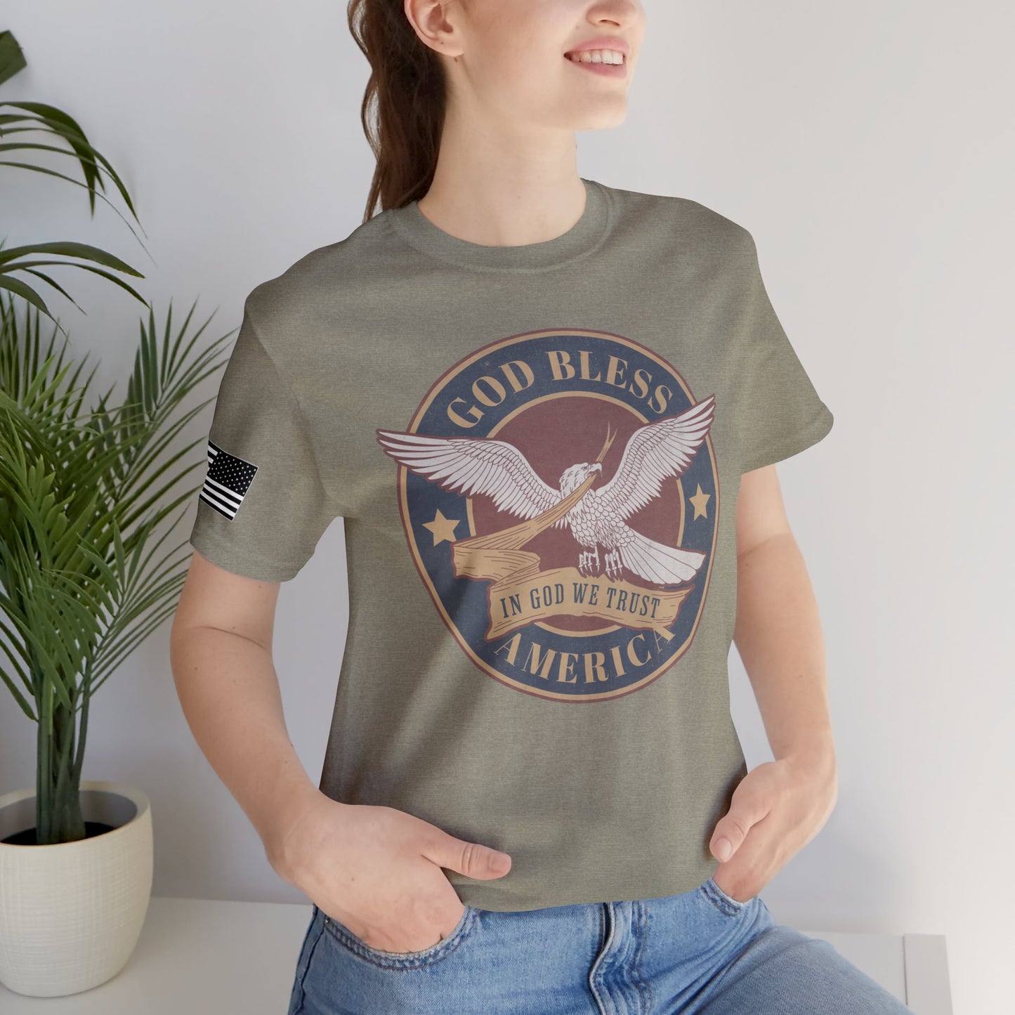 God Bless America Eagle Premium Tee
